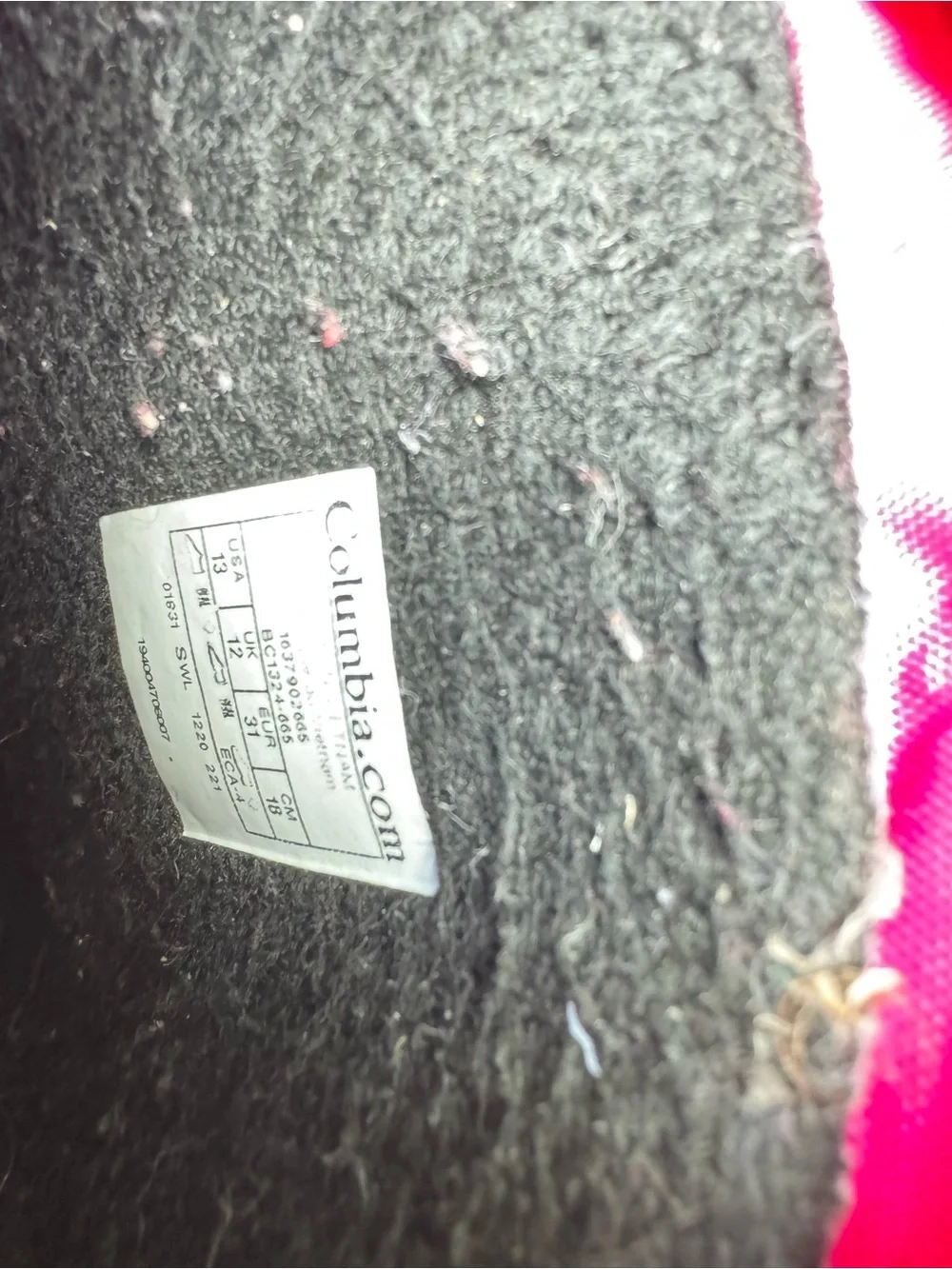 Columbia Pink and Black Kids' Winter Boot